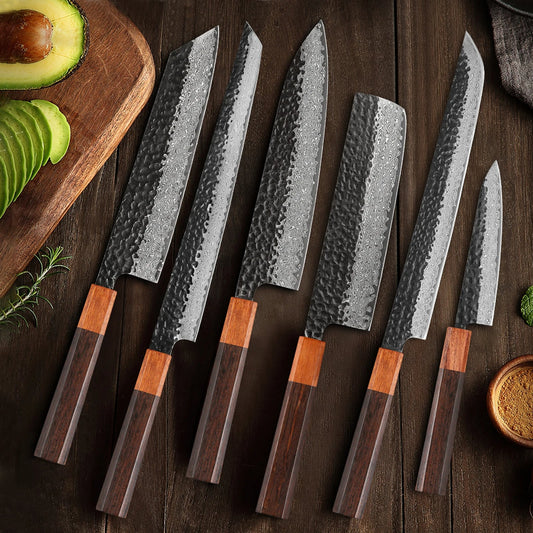 Hand Forged Kitchen Knives Set